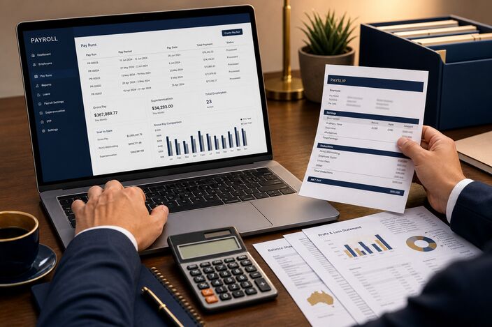 Payroll processing and payslips